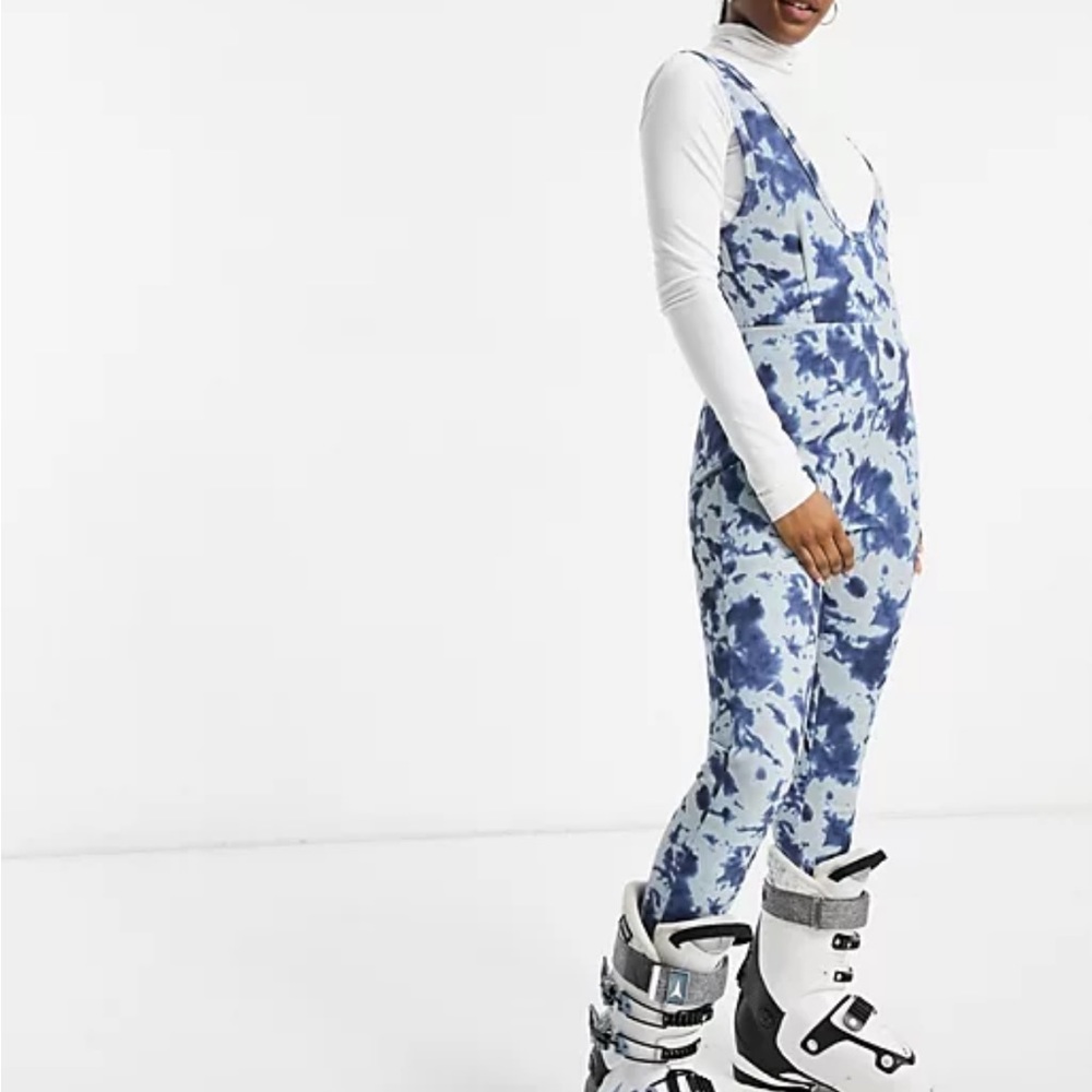 Misguided Ski Salopettes in Tie Dye Size 4. NWT.
